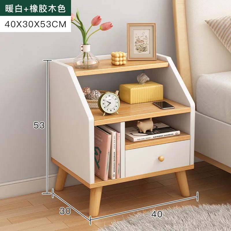 Небольшие полные тумбочки Mute Unique Модульный прикроватный столик Nordic Wall End Table