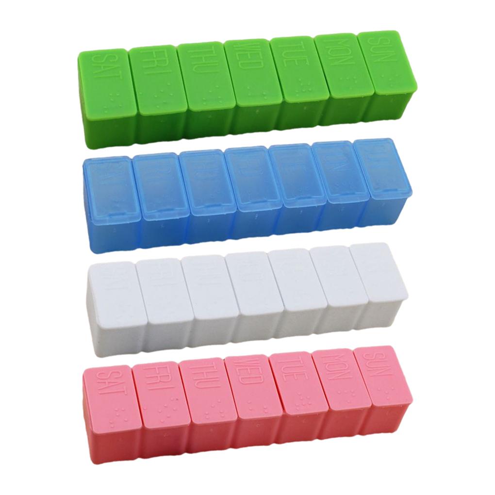 Еженедельные таблетницы, маленькая коробка для хранения, многоцелевой контейнер специального дизайна, органайзер для хранения, путешествий