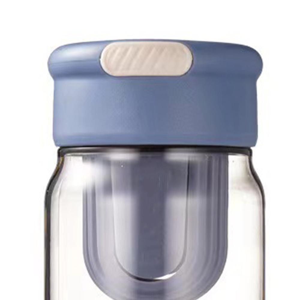 Built in Tea Strainer Plastic Water Bottle Clear Body Tea Strainer Bottle Daily Use
