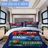 Alvin and Theodore cartoon print Pattern Bedding,Quilt Set Quilt Cover Pillowcase Home Birthday Gift (1*duvet cover+2*pillowcase,without core)XSJT0917