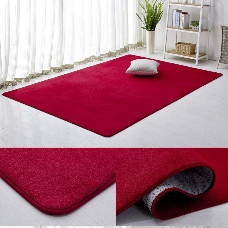 Серый ковер из кораллового велюра для гостиной, коврик для зоны дивана, детский ковер для спальни, прикроватный коврик, короткий плюш, детский ковер для детской, толстый