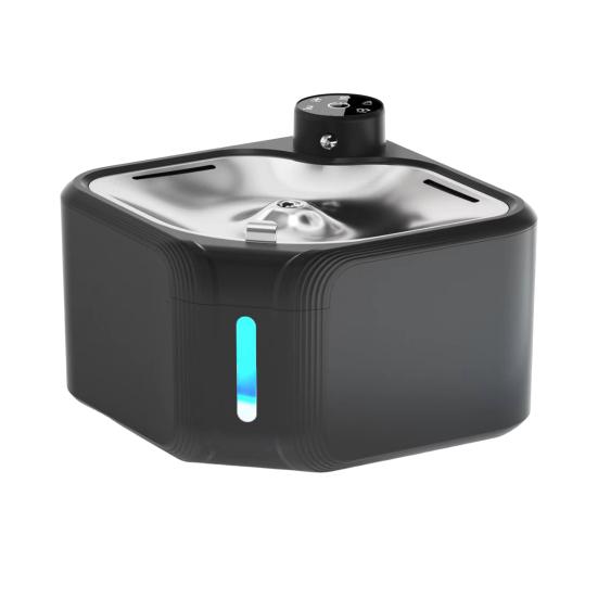 2.8L/95oz беспроводной фонтанчик для кошек ультра-тихий диспенсер для воды для домашних животных автоматический фонтанчик для собак с датчиком движения и крышкой из нержавеющей стали