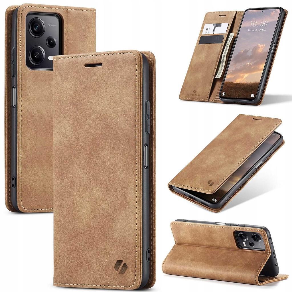 Sc Wallet Poco X5 Pro/Note 12 Pro Light Brown