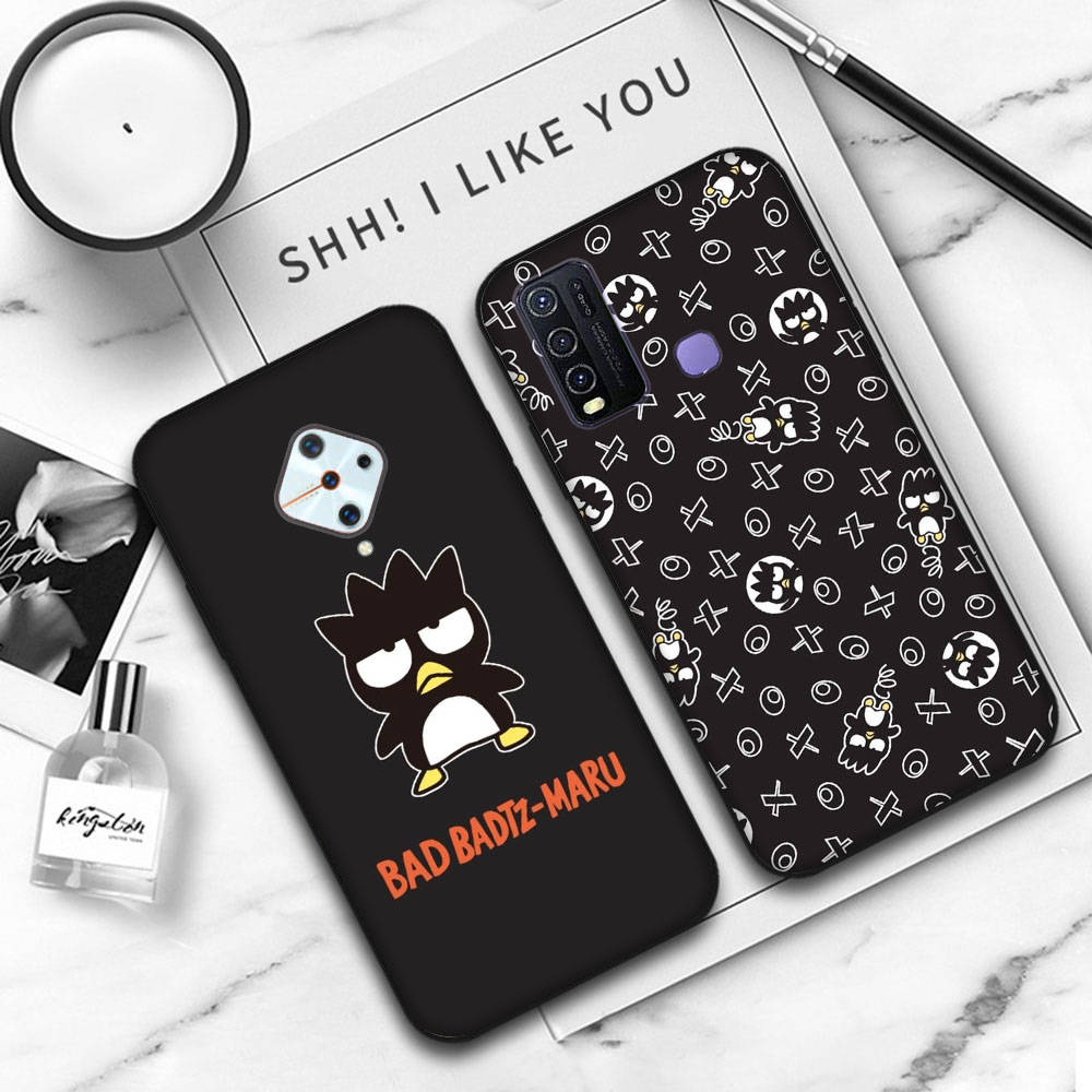 Черный чехол JZ14 Bad badtz-Maru для OPPO Reno 8 6 5 4 Pro Plus Find X3 A17 A3 A31 A38 A40 A53 A54 A55 A74 A76 A78 A77 A80 A94 A95 A96 Lite