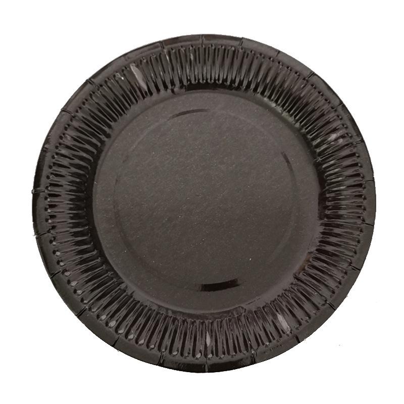 MIT 10 шт. 7 дюймов однотонный круглый поднос для бумаги детский поднос для бумаги ручной работы на день рождения