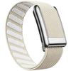 Whoop 5.0 Nylon Elastic Sport Band with Shiny Metal Frame (Gold/Silver)