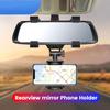 Rearview Mirror Car Mobile Phone Holder 360° Rotatable Mount Stand In Car For CellPhone Seat Hanging Clip Bracket Support