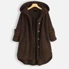 Large Size 8XL Women's Jacket Autumn Winter Hooded Coat 10 Color Velvet Fashion Medium Long Large Women's Hooded Jacket Coat