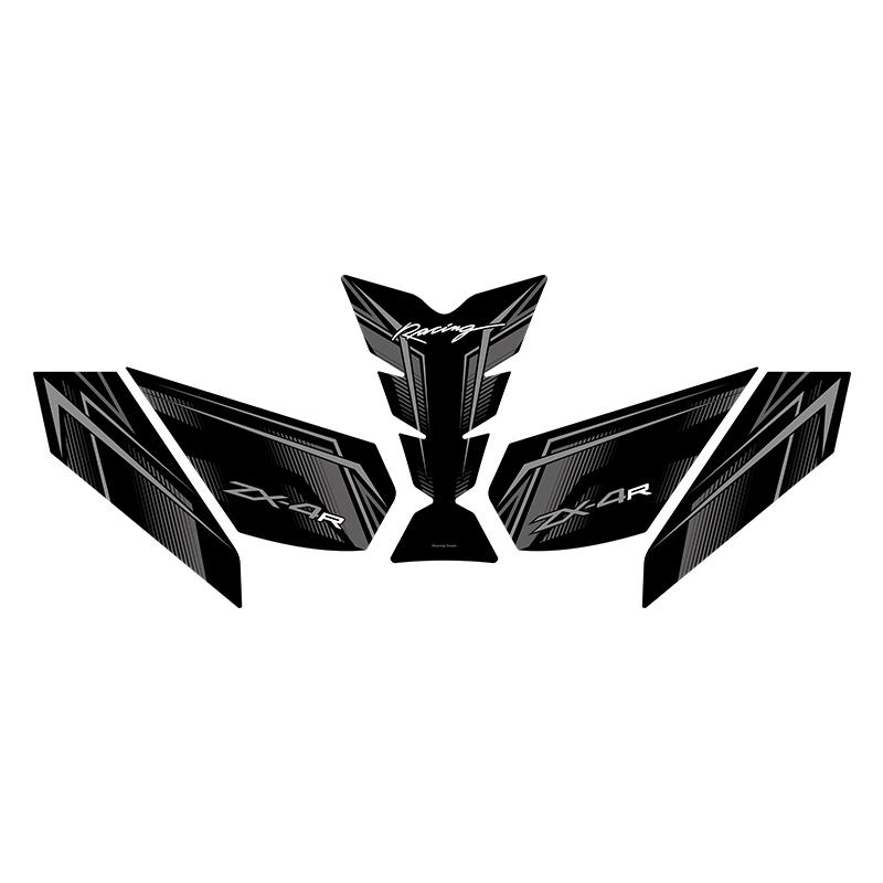 For KAWASAKI ZX4R 4RR Fuel Tank Protection Stickers Kits Of Motorcycle Accessories Gas Fuel Pad Decoration Refit Decals