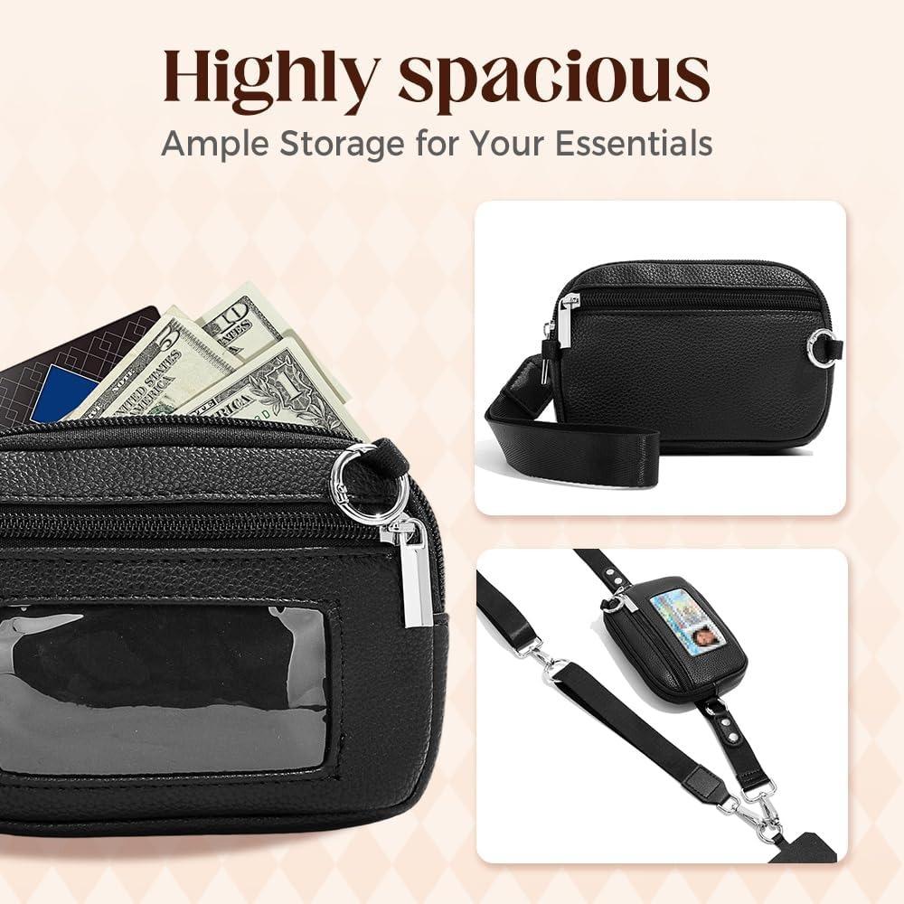 Adjustable Phone Lanyard Crossbody Strap,360° Rotatable Tether Tabs,Clip and Go Strap for Phone with Wallet Crossbody