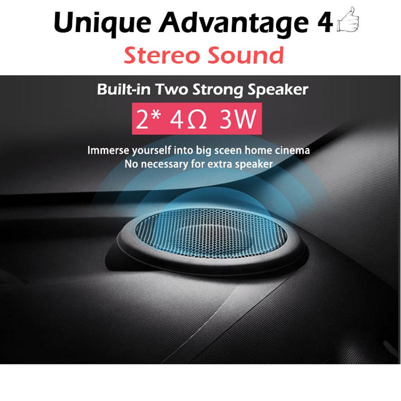 Vivicine LED Mini Projector,Pocket Home Theater Proyector with HDMI USB,Video Beamer Option Android Bluetooth Projetor