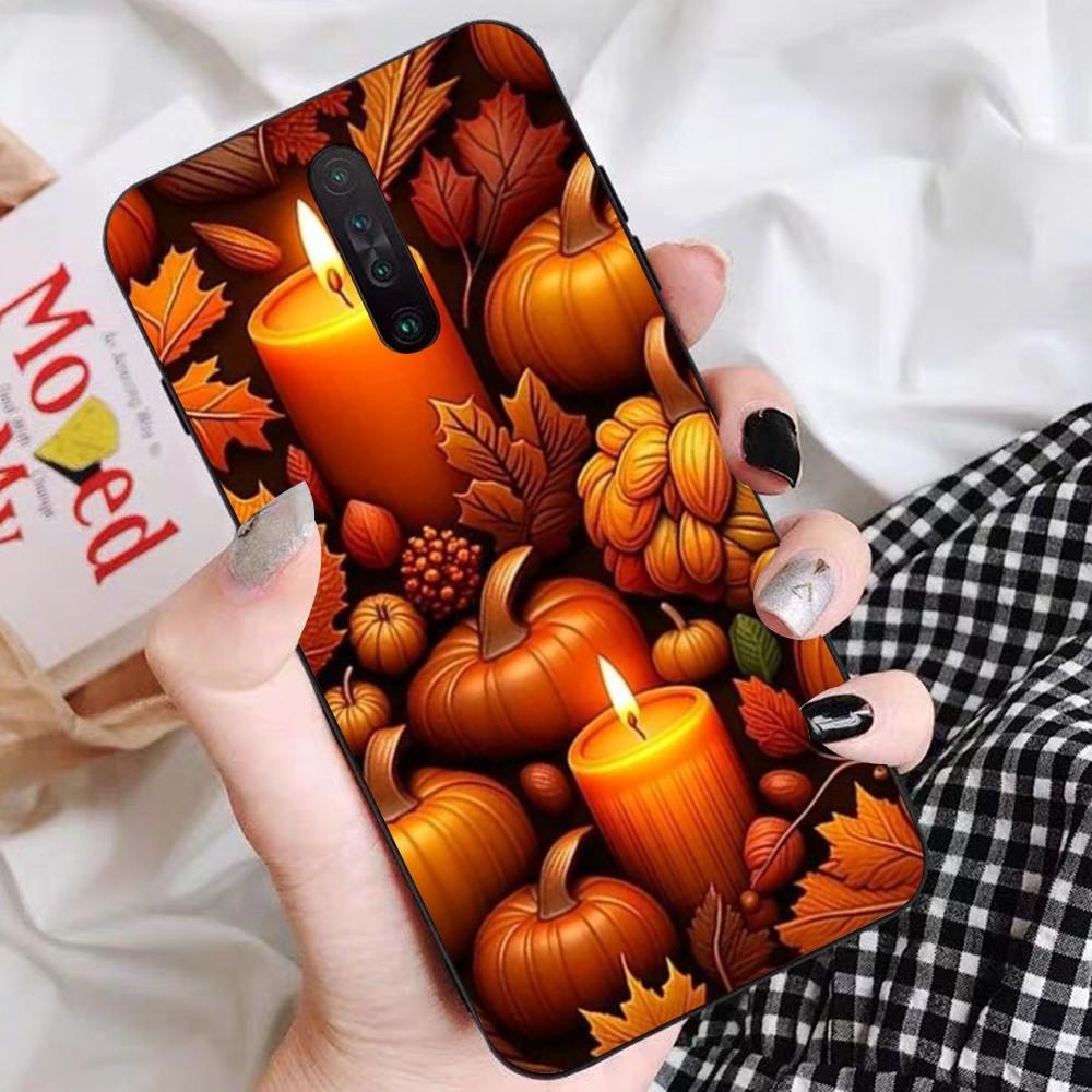 Чехол для телефона «Счастливая осень с тыквой» Для Redmi 5 6 7 8 9 10 Plus Pro 6 7 8 9 A GO K20 K30 K40 Pro Plus F3 Fundas