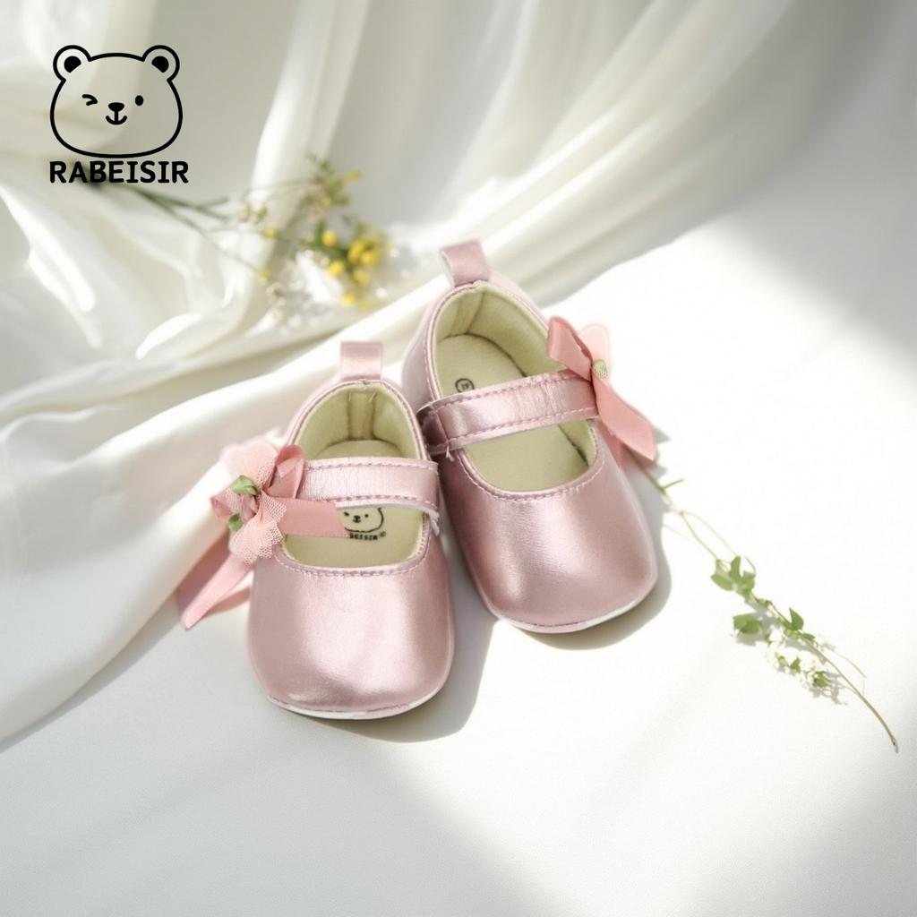Baby girl princess shoes 0-18 months baby walking shoes soft sole fashionable versatile single shoe