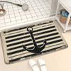 Navigation Anchor Pattern Floor Mat Suitable for Foyer Living Room Bedroom Kitchen Home Decoration Carpet Entrance Door Mat