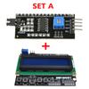 Плата расширения PCF8574 с интерфейсом I2C для LCD1602/2004 Черная печатная плата с регулируемой контрастностью и подсветкой