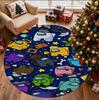 Among Us Pattern Round Rug, Indoor/Outdoor Mat, for Picnic, Gameroom, Bedroom, Office, Living Room, Home Decor Carpet, Birthday Gift