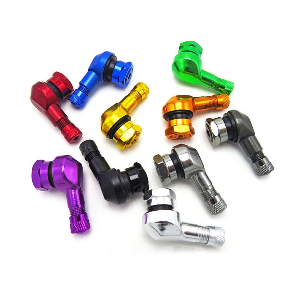 90° Motorcycle Valve Stems Leakproof Tire Accessory Motorcycle Wheel Tire  For Rim Wheel Parts