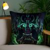 Наволочка для подушки Warcrafs Of World W-Wow, для дома, общежития, спинки стула, короткий плюш, двусторонняя печать, подушка для офиса, время для сна