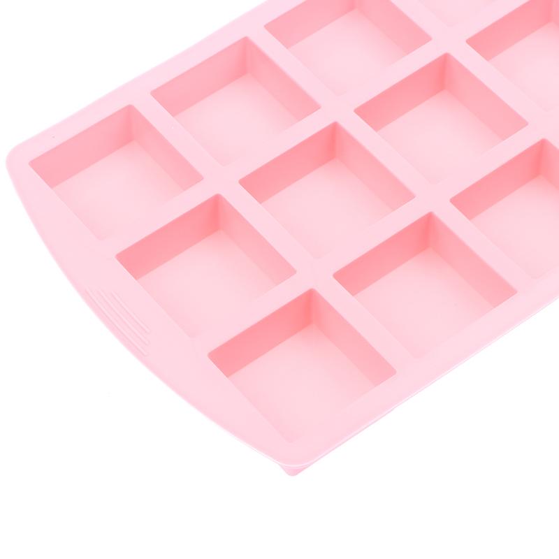 12Cavity Square Silicone Molds For Diy Brownie Bites Fudges Cakes Candy Jelly Bakeware For Kids Baking Decorating Mold