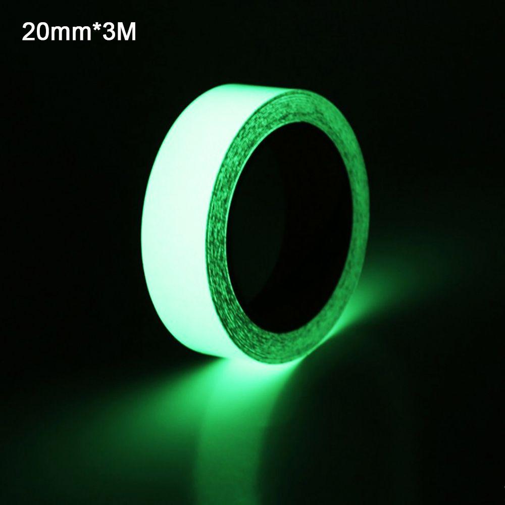 Dark Self-adhesive Moto Car Reflective Stripe Luminous Tape Green Fluorescent Night Safety Strip
