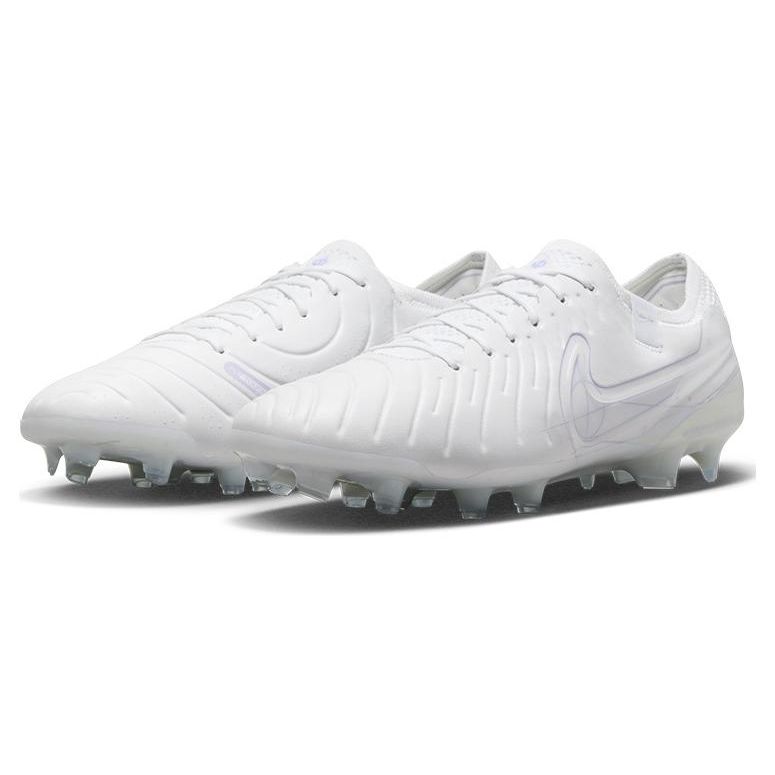 Nike Tiempo Legend 10 Elite FG тройные белые мужские кроссовки DZ3183-100