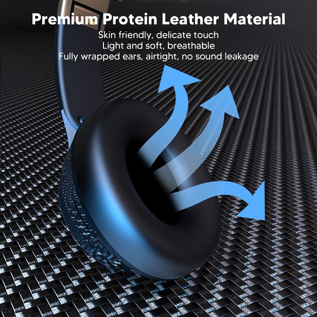 Bluetooth Наушники с Шумоподавлением Стерео Глубокий Бас Складные Выдвижные Накладные Беспроводные Наушники для Спорта Путешествий