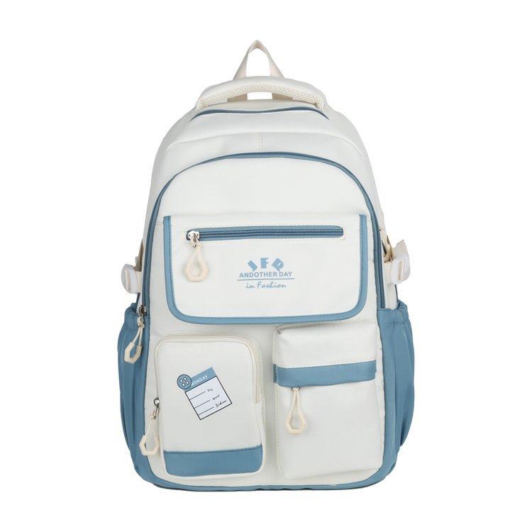 Schoolbag female ins high value cute bar versatile large capacity junior high school student schoolbag junior high school student backpack