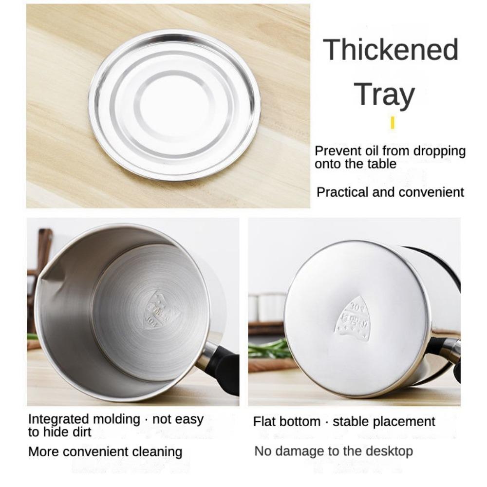 Контейнер для масла из нержавеющей стали 1,8 л, сетчатый фильтр для масла, кухонный жироулавливающий фильтр, масляный жир