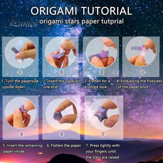 540 шт. красочные бумажные полоски со звездами оригами, поделки своими руками, легко складывать, яркий цвет, двусторонняя бумага для оригами, украшение «Счастливая звезда»
