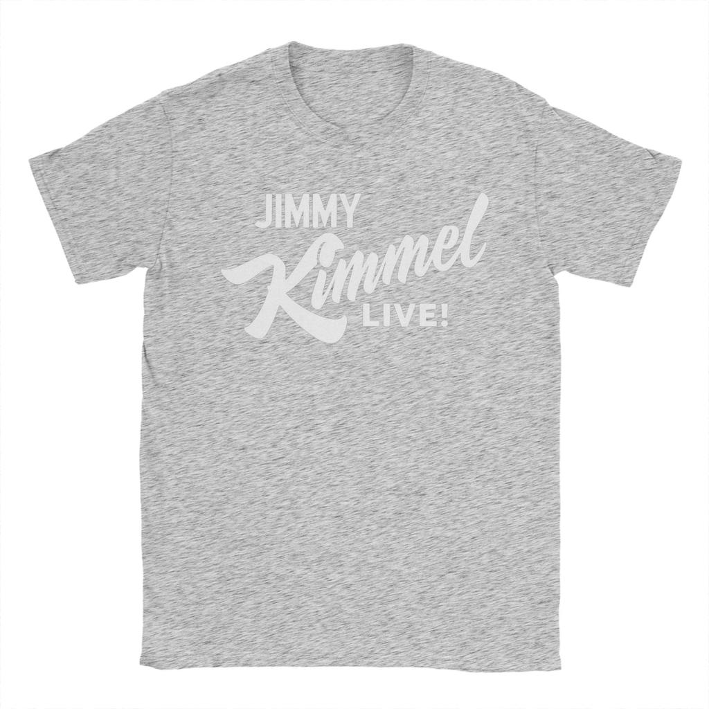 Jimmy Kimmel Live Men's T Shirt Funny Tees Short Sleeve Round Neck T-Shirt Pure Cotton Gift Tops