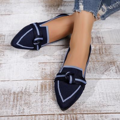 Модная Роскошная Женская Обувь с Бантом, Острым Носком, Дышащей Сеткой, Повседневная, Удобная для Ходьбы, Легкая, На Шнуровке, На Мягкой Подошве, Балетки, Zapatos De Mujer