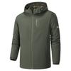 Spring and Autumn Outdoor Soft Shell Cover Men's Casual Sports Plus Fleece Warm Light Business Single Layer Top Windproof