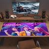 Demon Hunters Kpop Color Mouse Pad Large Gaming Table Cushion Non-slip Laptop Tablet Big Mousepad XXL Mat Mini PC Playmat With Lock edge