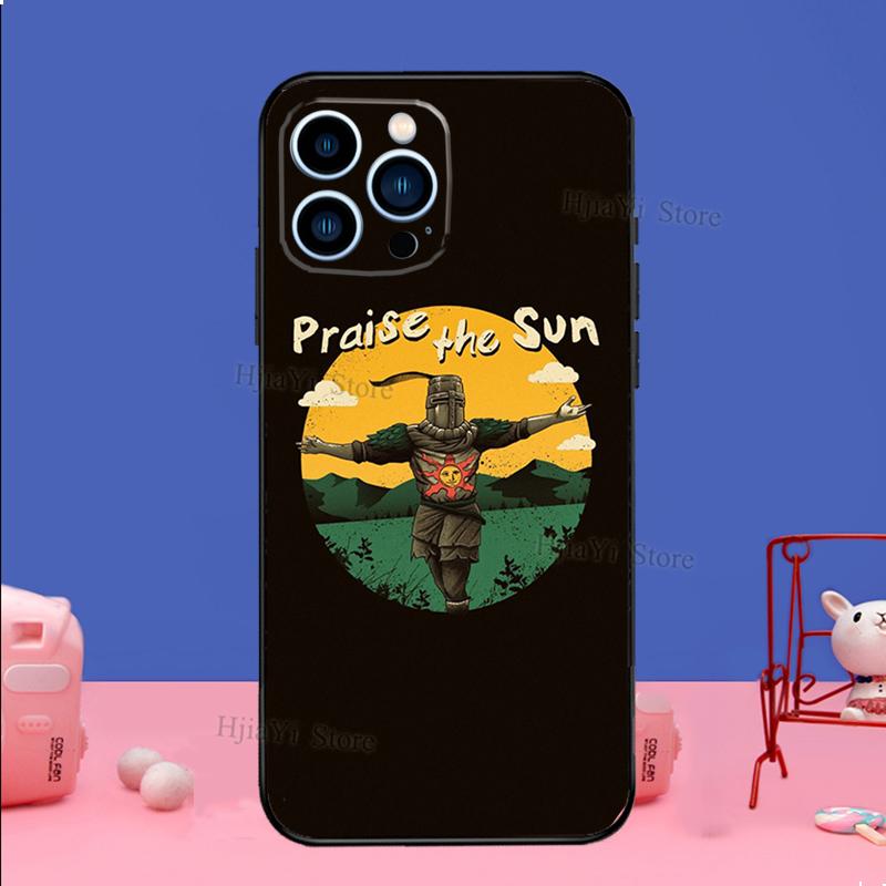 Слава Солнцу Dark Souls Чехол Для iPhone 16 15 13 11 14 Pro Max 12 Mini Plus XR X XS Max Силиконовый Чехол для Телефона