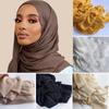 Big Size Crepe Shawl Cotton Plain Headscarf New Women Hijab Scarf