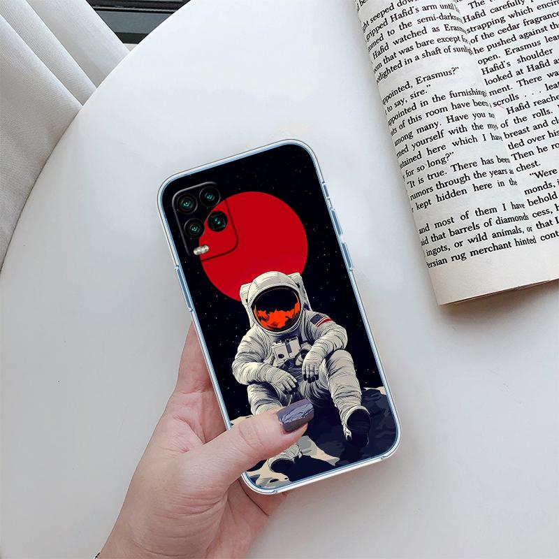 Astronaut Space Moon Transparent Phone Case for Motorola Moto Edge 20 30 40 50 S30 Fusion Ultra Pro Neo Lite + G200 G23