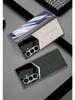 Samsung ZFold7 Гальванизированный Чехол-Книжка из Кожи Однотонный - Складная Крышка