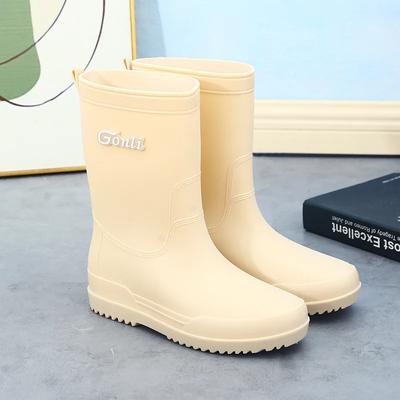 Модные качественные женские дождевые туфли, нескользящая обувь для женщин, износостойкая, водонепроницаемая обувь, специальные резиновые сапоги для ходьбы по воде, для работы на кухне, для женщин