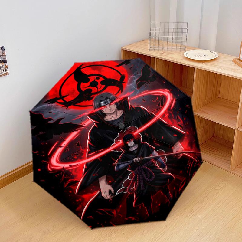 1 шт. Автоматический зонт NARUTO - Подходит для путешествий, улицы, портативный зонт, подарок на день рождения, повседневные принадлежности