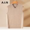 Мужской кашемировый жилет с V-образным вырезом