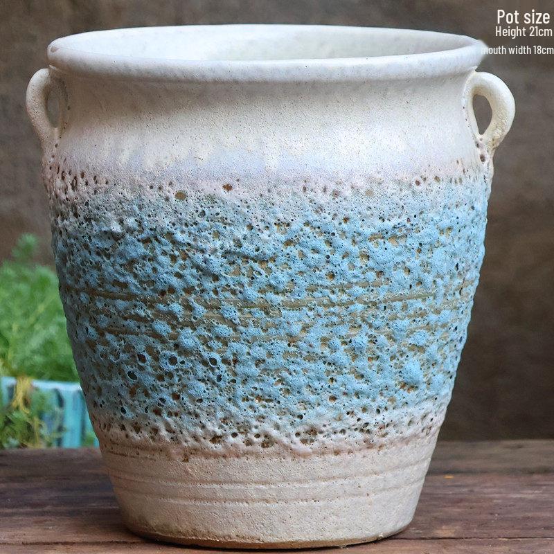 Специальное предложение: Высокий ретро-керамический цветочный горшок для суккулентов или зеленого редиса