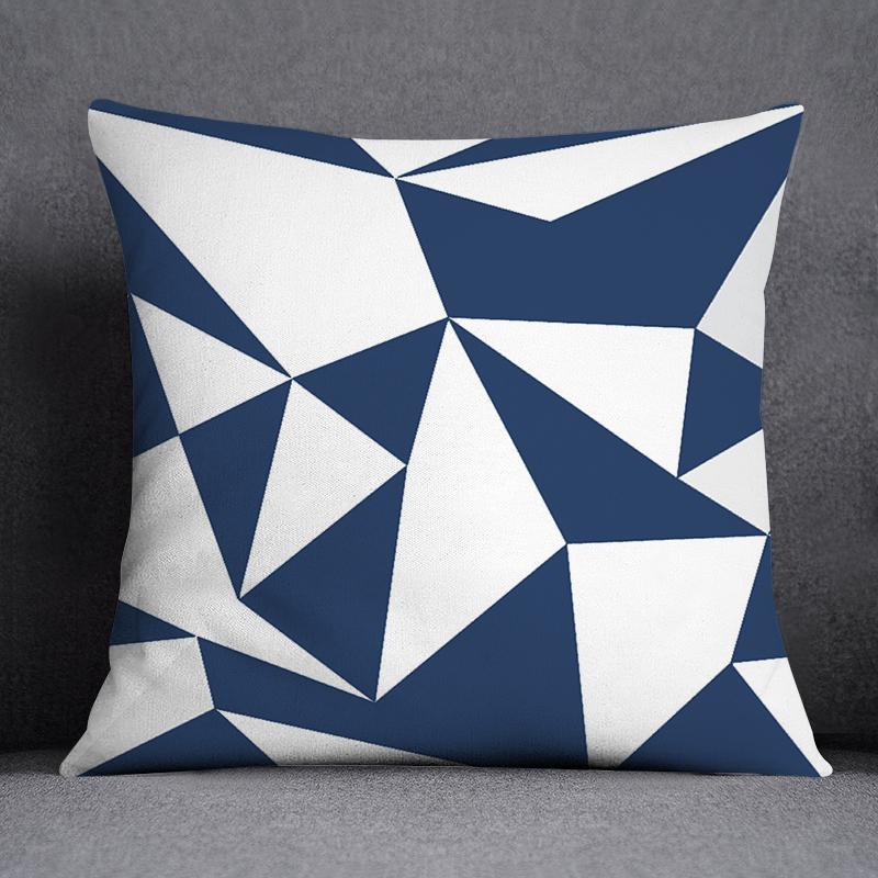 Geometric Color Pillowcase Home Decoration Pillowcase Square Pillowcase Home Office Decoration Cushion Cover