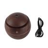 USB Essential LED Touch Aroma Ultrasonic Humidifier Oil Diffuser Air Purifier Brown
