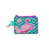 Kids Aqua Green Pink Flamingo Patterned Coin Purse 21757