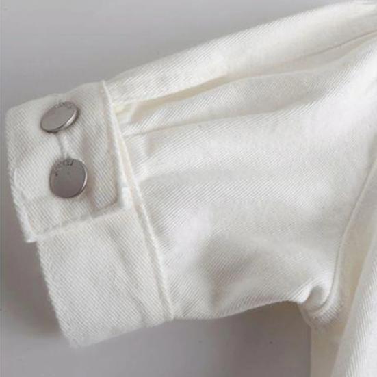 Женская укороченная джинсовая куртка с коротким рукавом, джинсовая куртка с лацканами на пуговицах, водитель грузовика