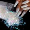 1 Bag Holographic Nail Sequins Laser Silver Irregular Glitter Sparkly Flake Slice DIY Gel Polish Manicure Nail Art Decorations