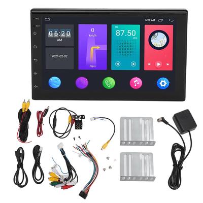 Двухдиновая автомобильная стереосистема WiFi Bluetooth EQ FM с разделенным экраном 7-дюймовый сенсорный экран автомобильная стереосистема радио с