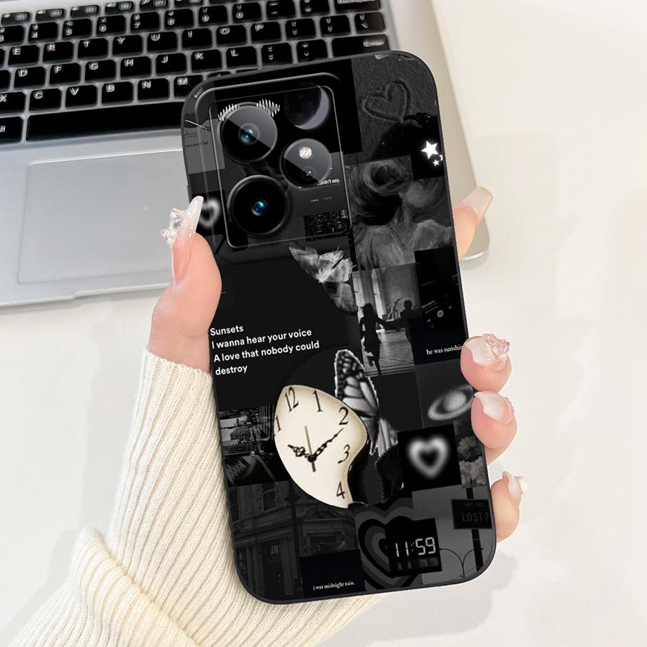 Чехол для Realme GT 7 5G RMX5061 Милый Мультяшный Модный Расписной Чехол Мягкий Силиконовый Чехол Для Realme GT7 Pro GT 7 Pro 7T GT7T Fundas