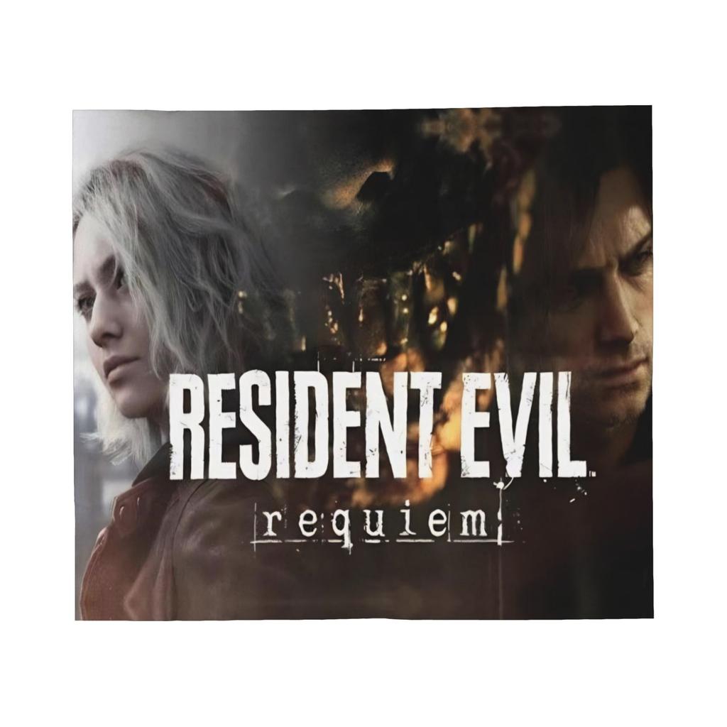 GUOYU Blanket Residents Evils 9 Requiem Game Fans Throw Blanket for Couch Leon Soft Cozy Plush Blanket Multisize Bedspread for All Seasons