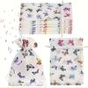 100pcs Small Gift Packaging Bags, Butterfly Mesh Bags with Foil Stamping